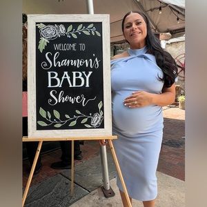 Maternity dress for baby shower! Light blue size 12